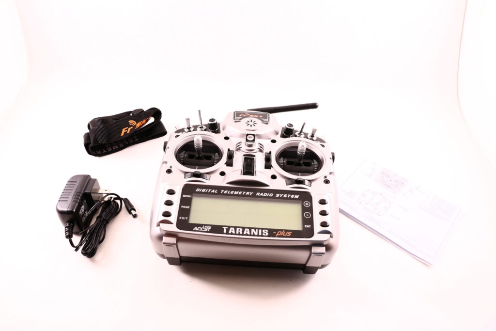 taranis x9d plus with charger and lanyard