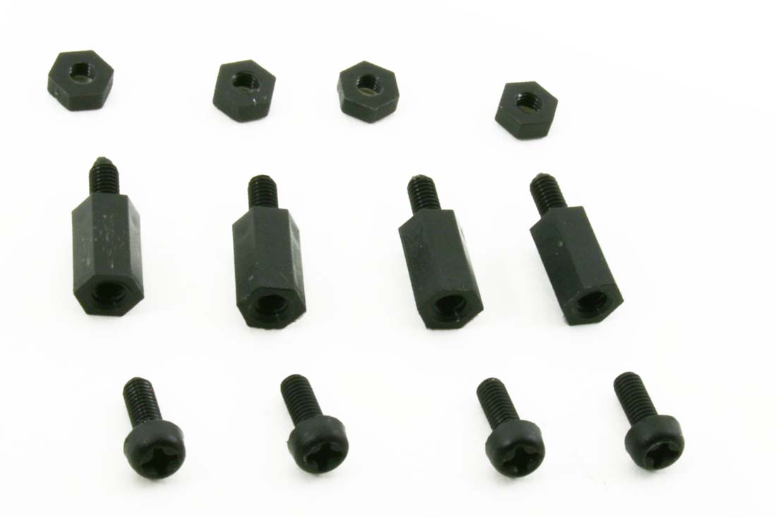 Naze32 and CC3D nylon mounting hardware only view 2