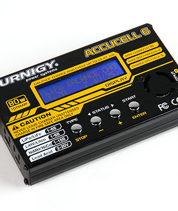 Accucel 6 80W 10amp battery charger for charging high current batteries