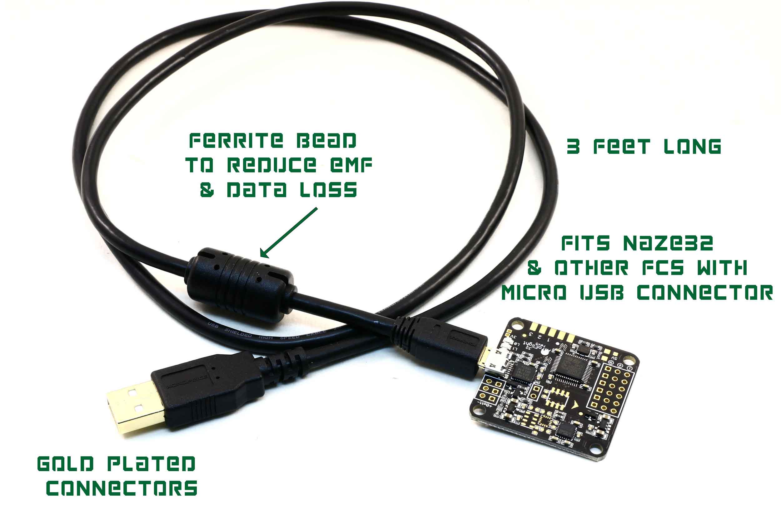 Naze32 Micro USB cable