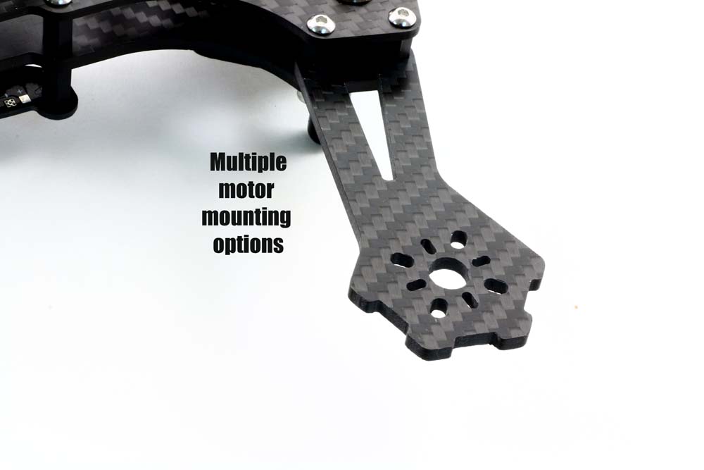 Sparrow Racing Quad R4 motor mounting options