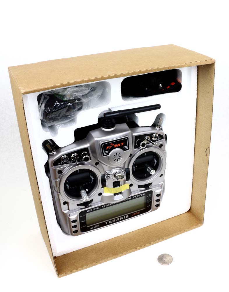 Taranis X9D plus radio with charger and lanyard