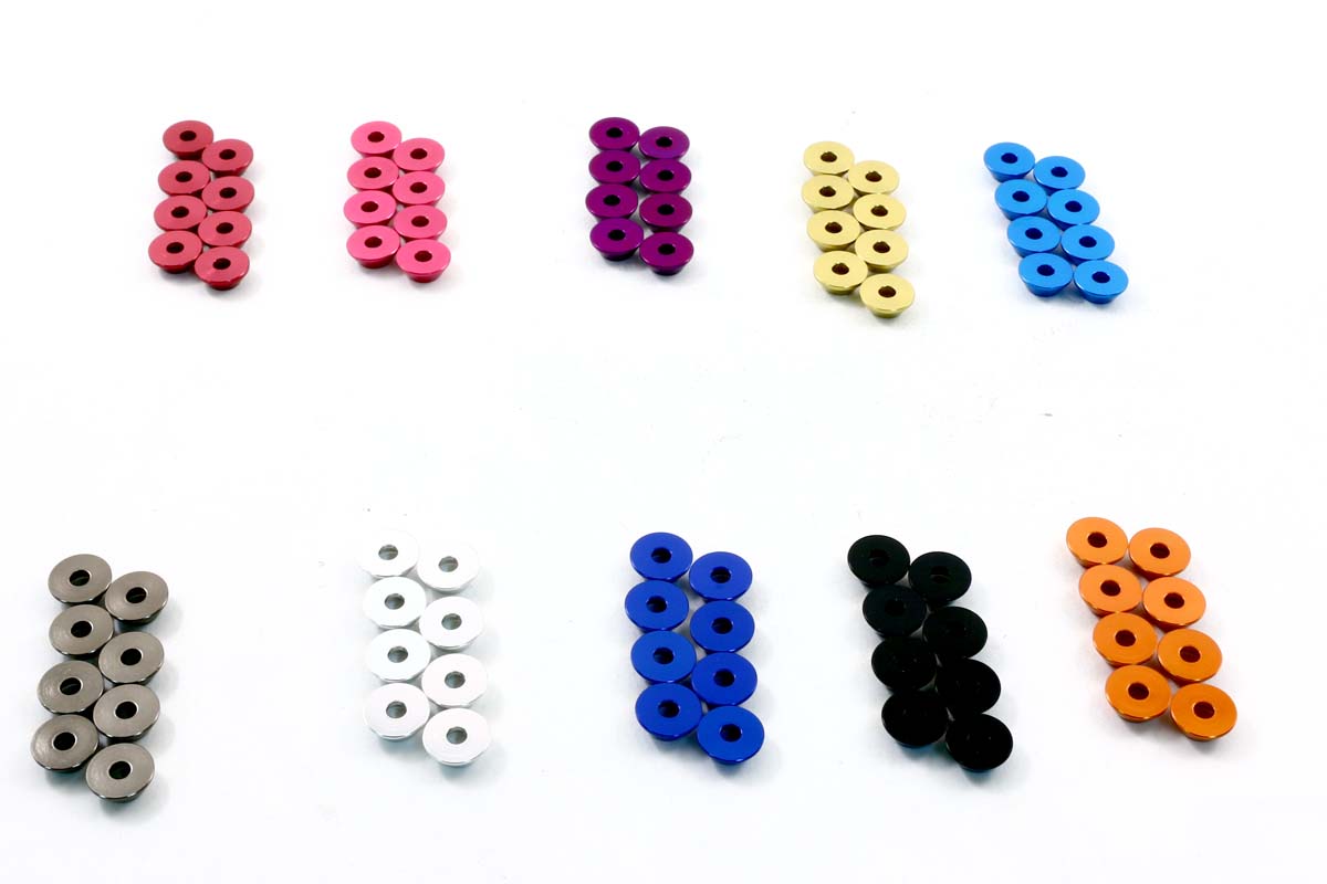 Sparrow Washers- colored washer for quadcopter bolts