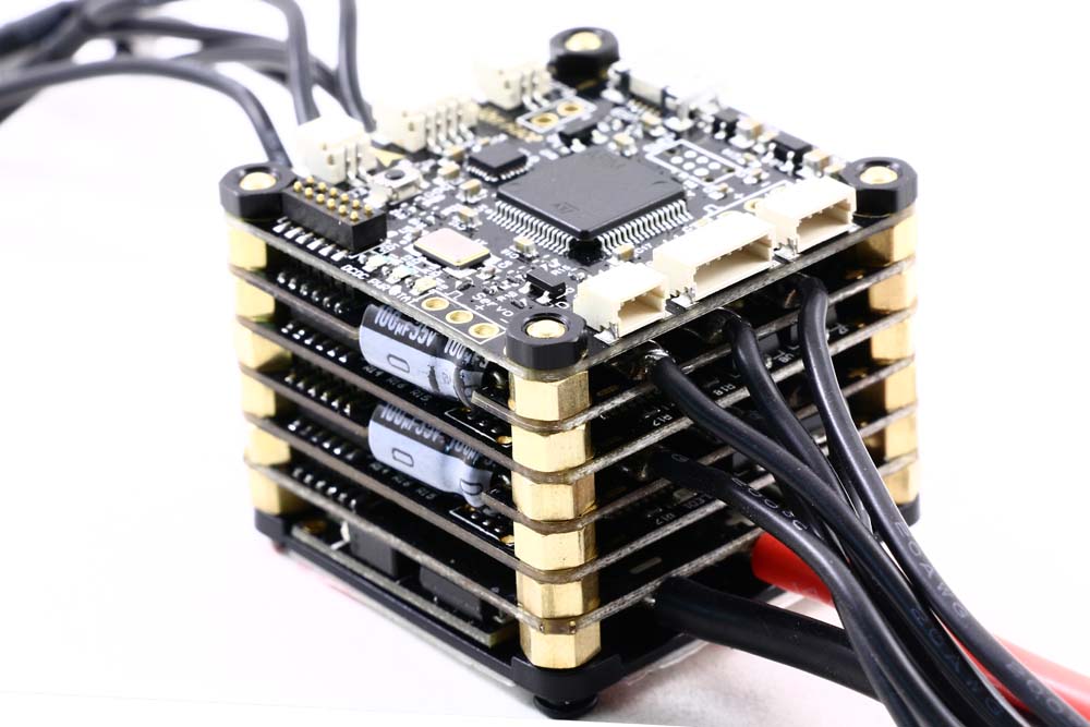 Tbs Powercube esc flight controller stack for racing quads.- easy connections to external accessories such as the Core PNP Pro
