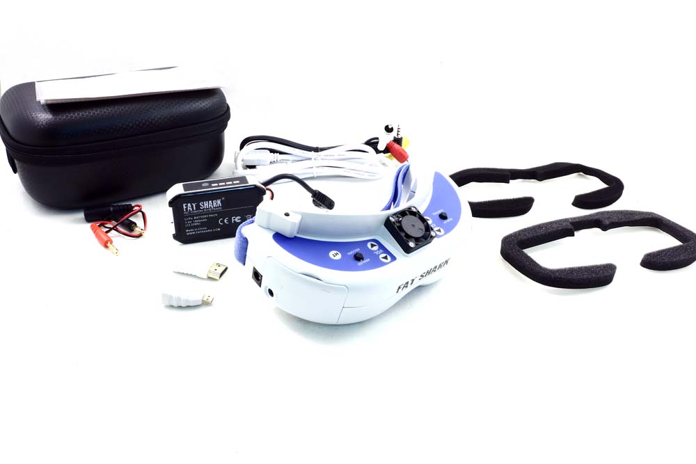 Fatshark Dominator V3 Goggles for FPV flight parts that come in kit.