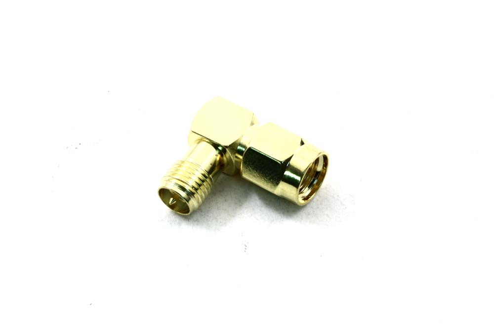 RPSMA male to RPSMA female 90 degree adapter