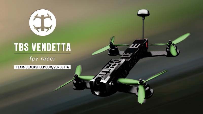 TBS Vendetta racing Quadcopter left
