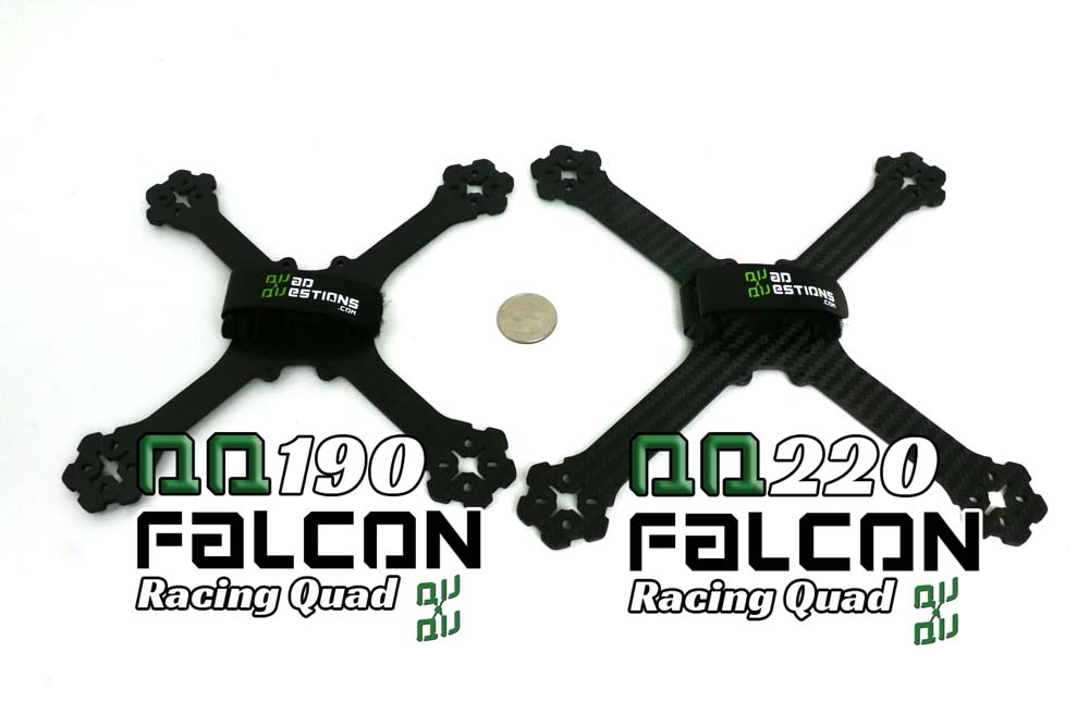 QQ220 vs QQ190 QQfalcon Falcon Racing Quadcopter Frame comparison