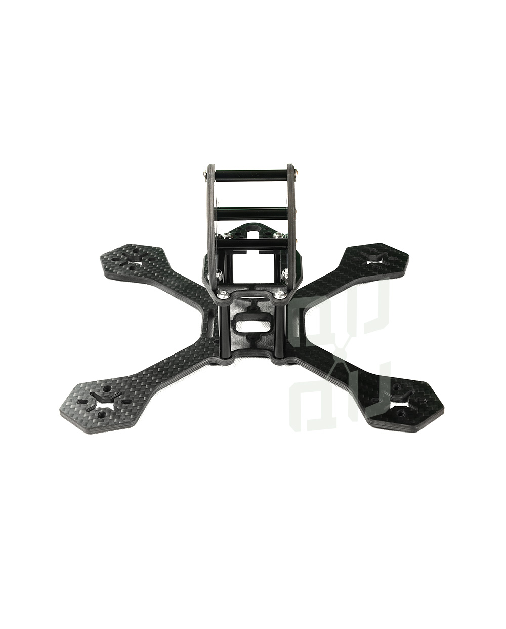 QQ166 4" Racing Drone X-style frame available from QuadQuestions.com front view 2
