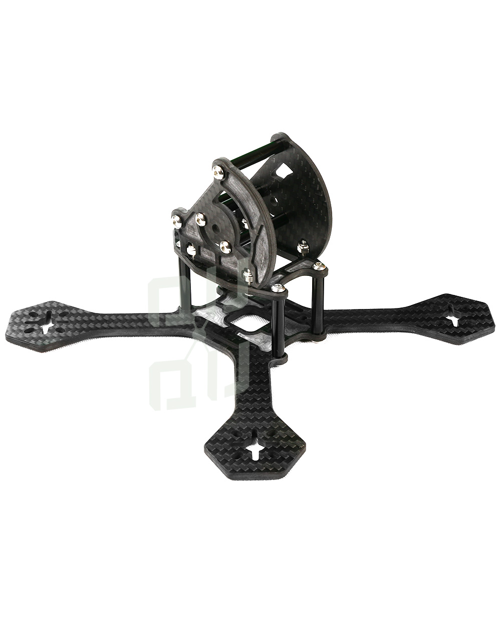 QQ166 4" Racing Drone X-style frame available from QuadQuestions.com right side view