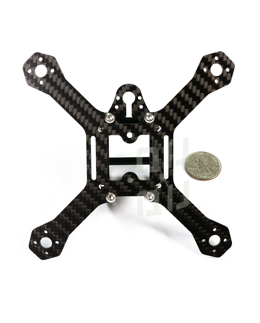 qq130 fully built 3" Racing Drone frame by QuadQuestions bottom view