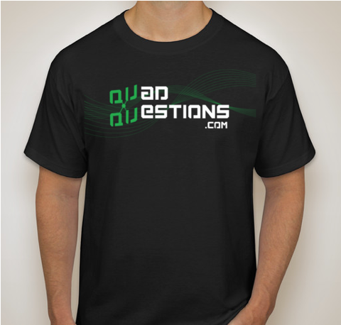 QuadQuestions QQ190 t-shirt anyone can fly Front