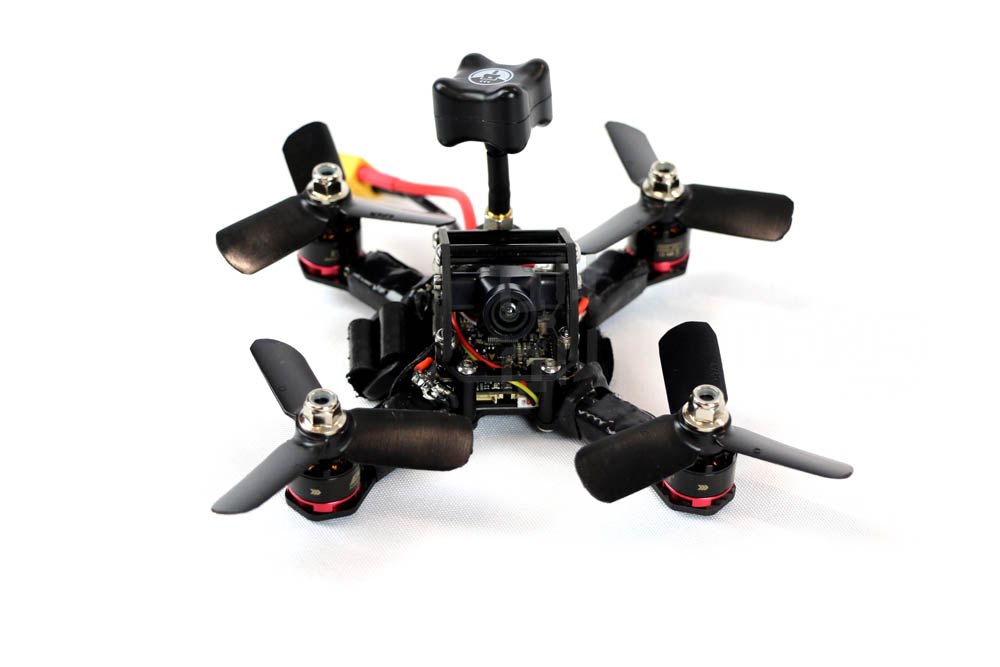 QQ130 Racing drone kit for 3" props. available at quadquestions.com. front view