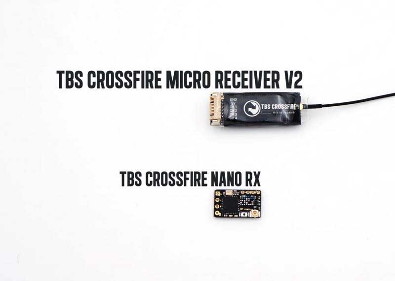 QQ TBS Crossfire Nano Receiver size comparison